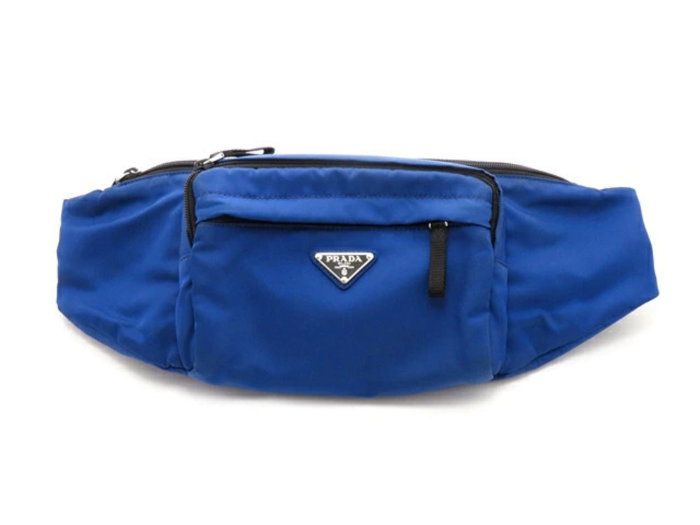 Prada bag waist blue black